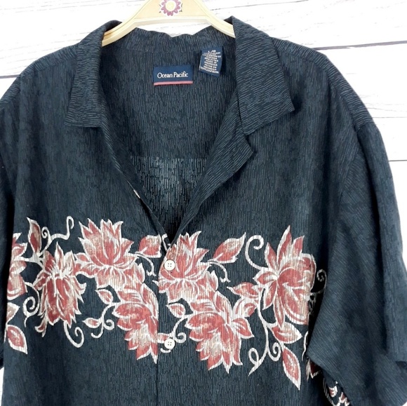 Ocean Pacific Men's Casual Button Shirt - Picture 2 of 4